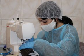 Projekt in Armenien: Schutzmasken für ein Krankenhaus