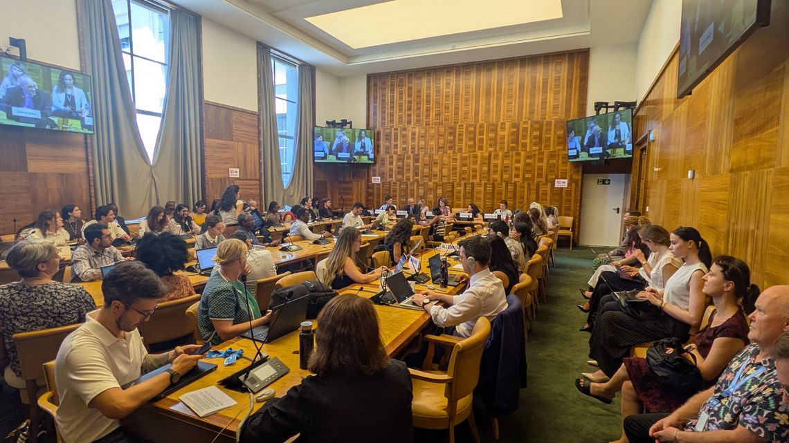 Voller Raum beim Side Event zu Return Hubs