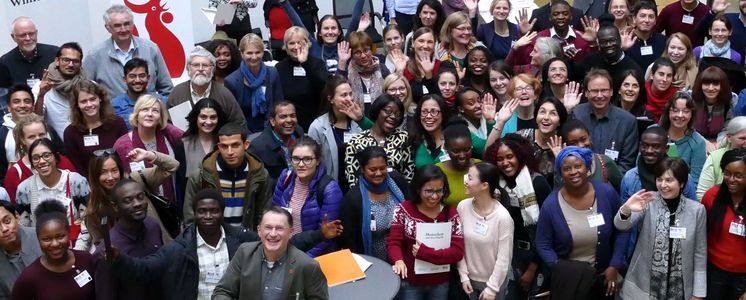 Students from the Global South at Bread for the World in Berlin. (Photo: B. Handke)