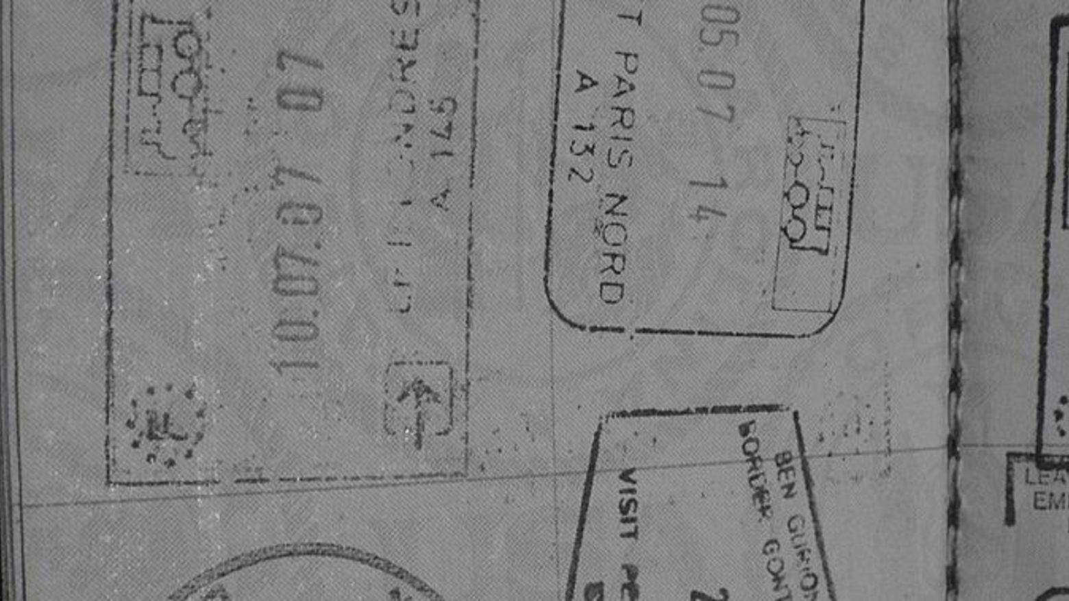 Einreisestempel in einem Pass