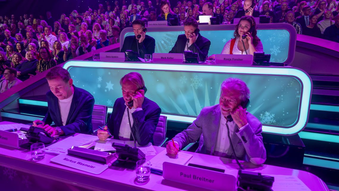 Prominente am Telefon bei der ZDF-Spendengala