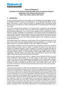 Evaluation Diakonie Katastrophenhilfe Evaluation Diakonie Katastrophenhilfe