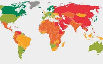 Weltkarte Atlas der Zivilgesellschaft 2025