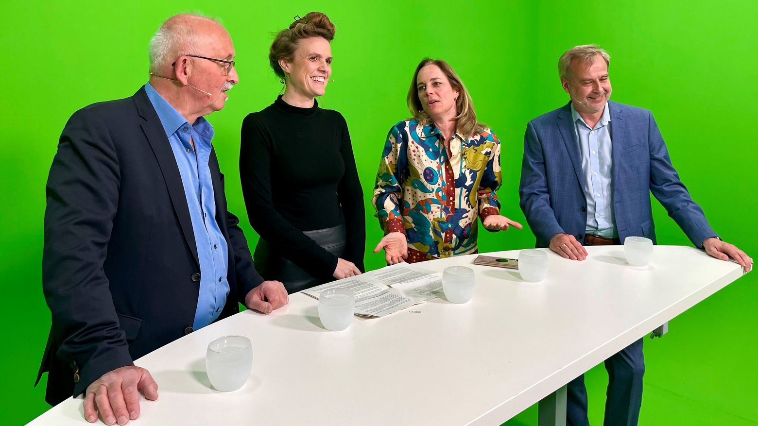 Kandidaten für die Europa-Wahl 2024 bei einer Panel-Diskussion von Brot für die Welt