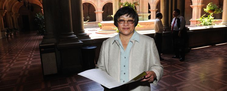 Helen Mack 50 Jahre Brot für die WeltHelen Mack im Innnenministerium.