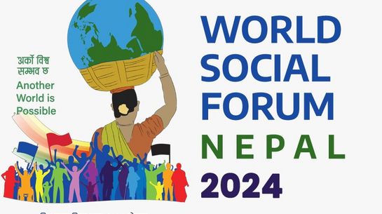 Logo Weltsozialforum 2024 Nepal