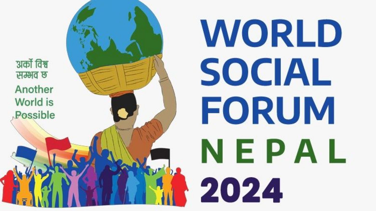 Logo Weltsozialforum 2024 Nepal