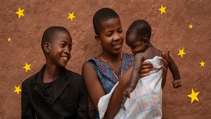 Die Geschwister spielen © Siegfried Modola/Brot für die Welt