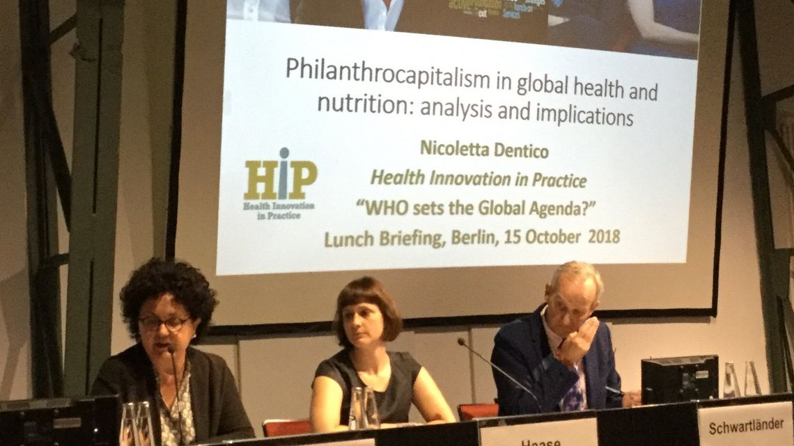 Full house beim Lunch-Briefing "WHO sets the Global Health agenda?"
